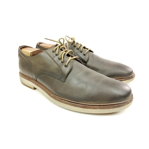 Frye Oxfords Size 11 Grant Lace Up Gray Leather Comfort Plain Toe Casual Shoes main image 8